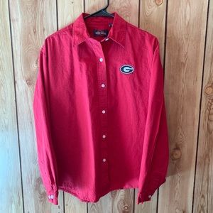 College Classics boys UGA long sleeve button down